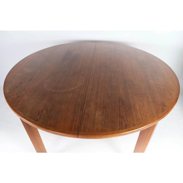 Teak Dining Table with Extension, 1960s For Sale - Image 3 of 13