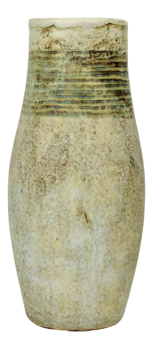 1950s Les 2 Potiers Michelle and Jacques Serre French Ceramic Vase Signed 2 Potiers