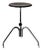 Industrial Brown Height-Adjustable Stool, 1970s For Sale