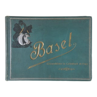 Antique 1895 Basel Switzerland Photo Book For Sale