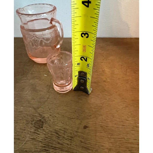 Pink 1970s Small Pink Glasses Trio - Set of 3 For Sale - Image 8 of 8
