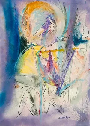 Original Pastel Drawing by Erik Sulander 9x12, Unframed
