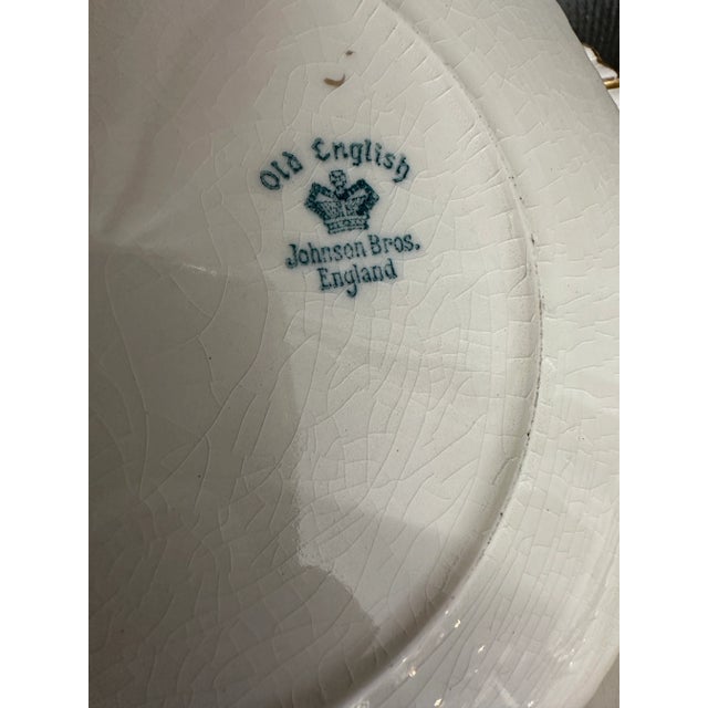 English Johnson Bros English Dessert Plates , S/7 For Sale - Image 3 of 4