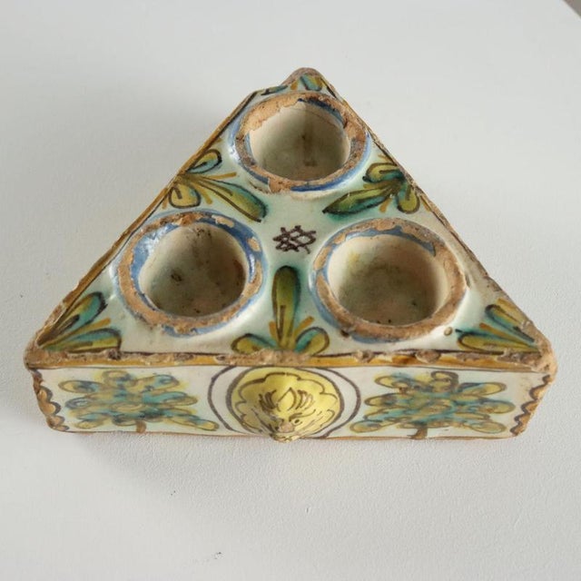 Spice Rack in Polychrome Majolica For Sale - Image 4 of 9