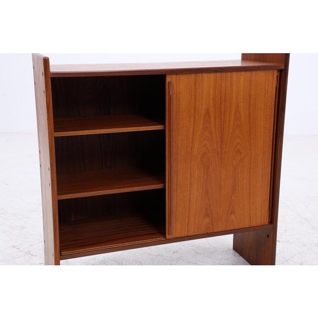 Vintage Teak Chest of Drawers with Sliding Doors, 1960s For Sale - Image 9 of 14