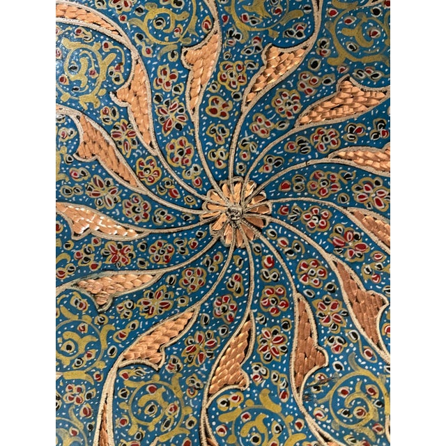 Traditional tea service on decorated copper trays goes all the way back to the Ottoman Empire and is a persian tradition....