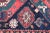 Navy Blue Late 19th Century Collector Multi Color Caucasion Gendje Kazak Rug -9' 2'' X 4' 6'' For Sale - Image 8 of 12