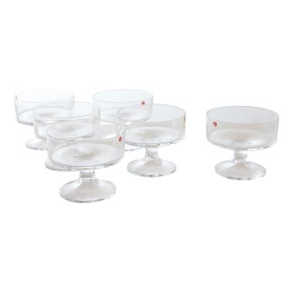 1970s Set of 6 Karelia Stemmed Glasses by Tapio Wirkkala for Iittala For Sale