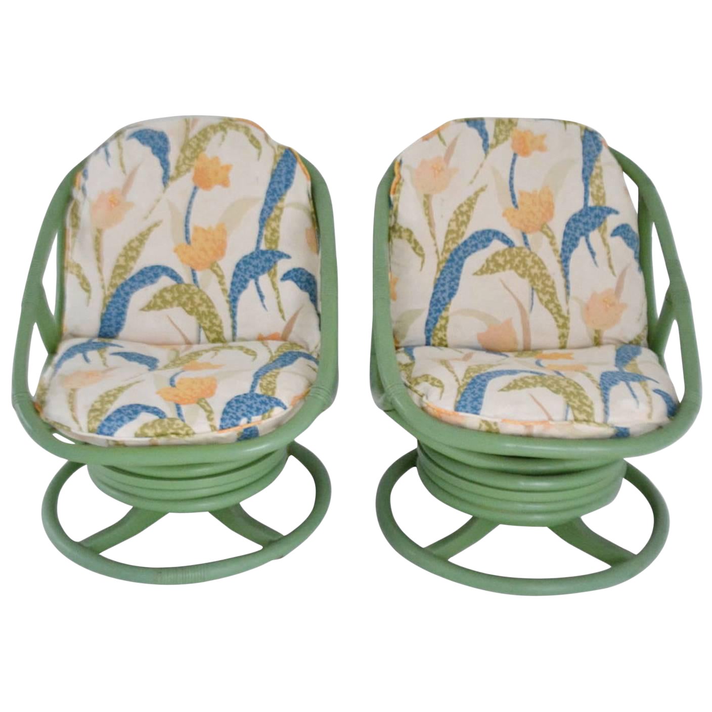 MidCentury Bent Bamboo Club Chairs a Pair Chairish