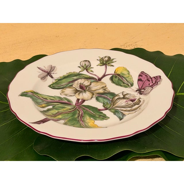 Chelsea Plates Botanical Design by Mottahedeh for Metropolitan Museum of Art - Set of 4 For Sale - Image 10 of 12
