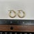 Early 21st Century Hoop Earrings in 14kt Yellow Gold – 16mm, 2.9mm, 1.3g, New, A Pair For Sale - Image 5 of 5