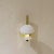 Opaline and Brass Wall Lights, Set of 2, in Very Good conditions. Designed 1960 to 1969 Up to 250V (Europe/UK...