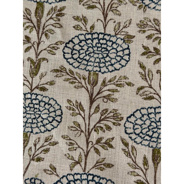 Lisa Fine Samode Indigo/Natural Fabric Sam-01 2.25 Yards Brand: Lisa Fine Pattern Name: Samode Color: Indigo/Natural...