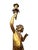 Unknown, Gold Leaf Candlestick Angels, 1950s, Epoxy Resin, Set of 2 For Sale - Image 4 of 7