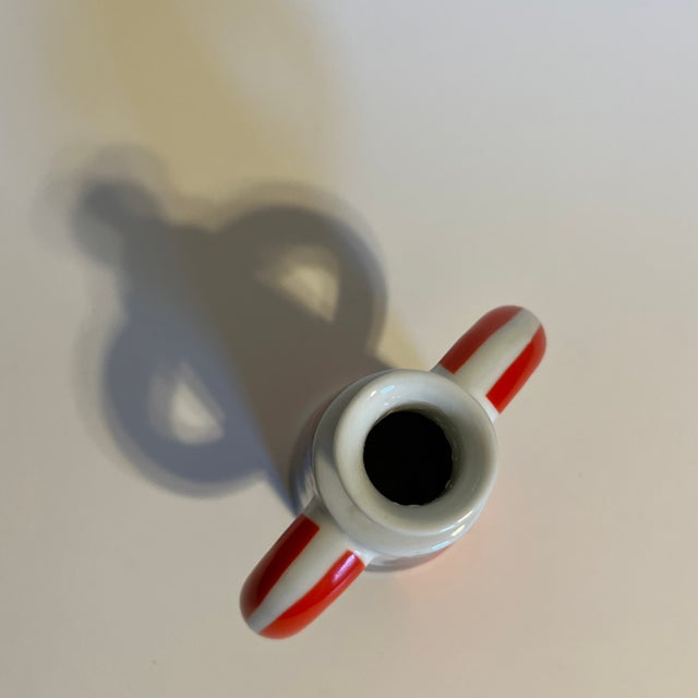 1960s Bright 1960's Cobalt Blue and Orange Bud Vase For Sale - Image 5 of 8