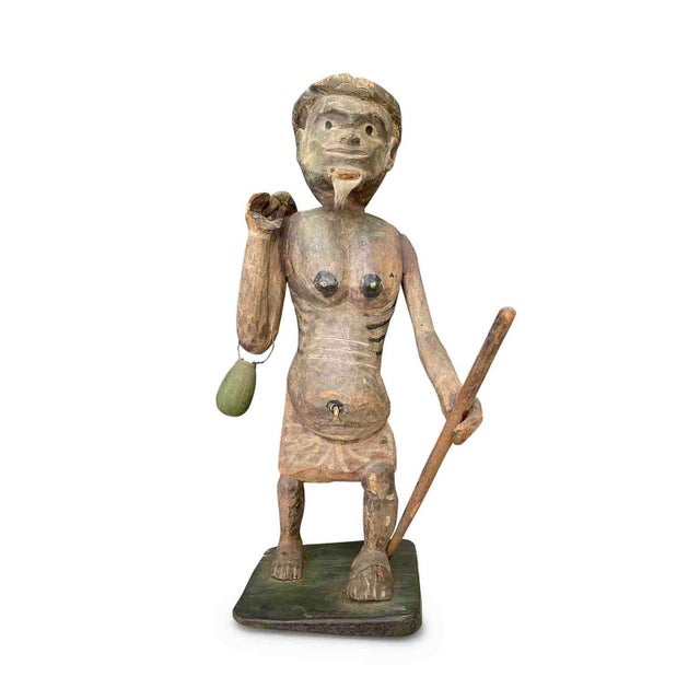 Burmese Artist, Shaman, Late 1800s, Wood For Sale - Image 4 of 8