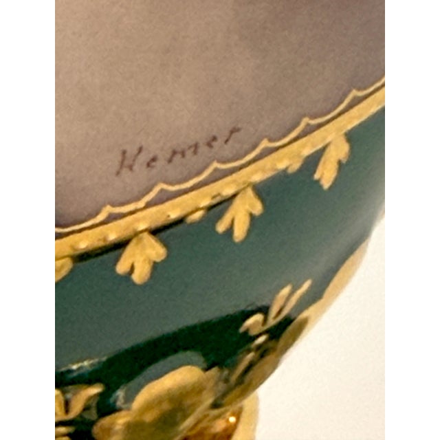 Royal Vienna Cabinet Vase, Allegory of Painting & Architecture, Signed Herner For Sale - Image 15 of 16
