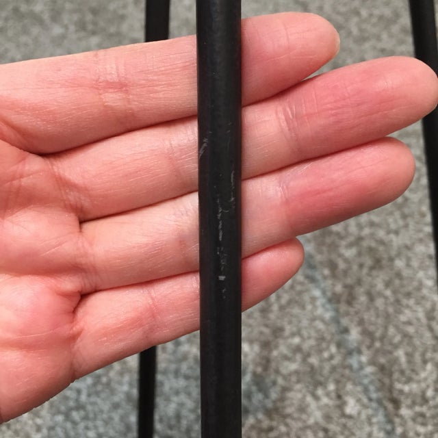 Black Vintage Large Wrought Iron Plate and Artwork Table Easels - Set of 4 For Sale - Image 8 of 12