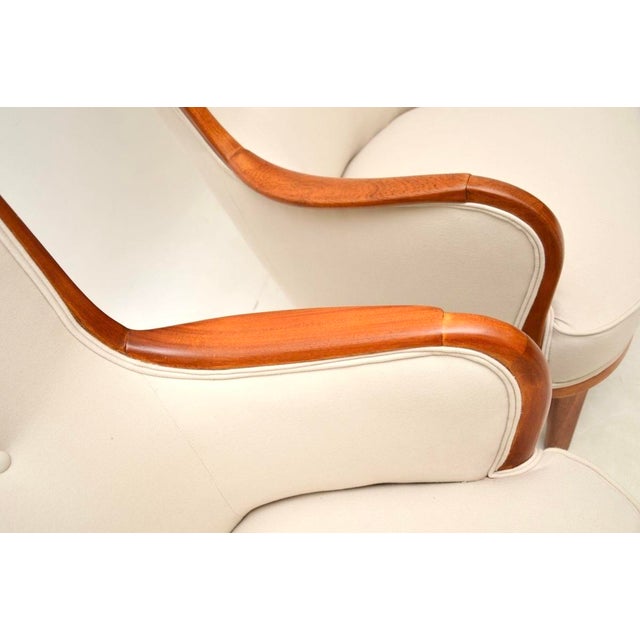 Vintage Swedish Chairs by Carl Malmsten, 1940s, Set of 2 For Sale - Image 6 of 9