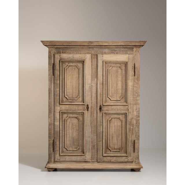 1800s Beige French Provençal Oak Armoire For Sale In Greensboro - Image 6 of 14