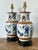 Vintage Asian Blue and White Porcelain Vase Lamps - A Pair For Sale - Image 4 of 12