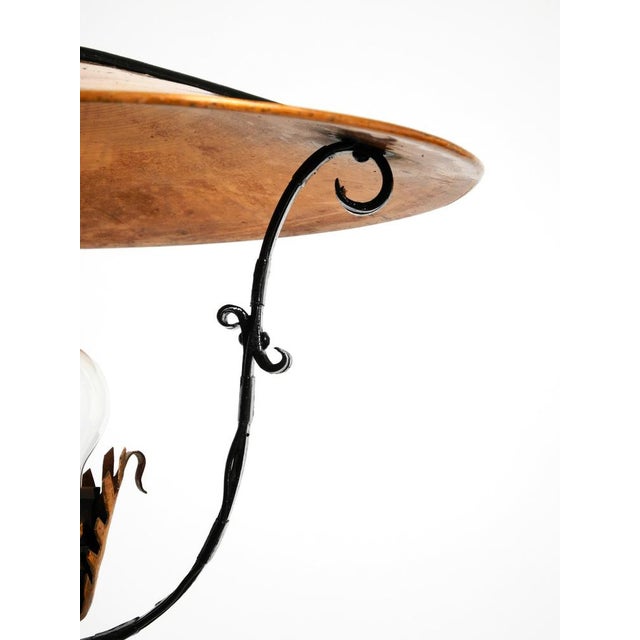 Large Vintage Pendant Lights in Heavy Metal and Copper, 1930s, Set of 2 For Sale - Image 14 of 18