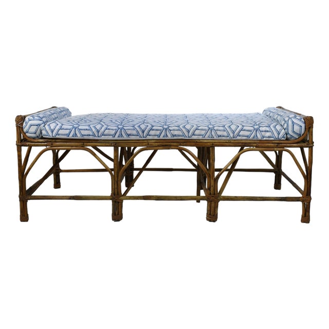 Fretwork Bamboo Bench For Sale