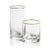 Contemporary Negroni Hammered Highball Glass w/ Gold Rim, Set of 4 For Sale - Image 3 of 3