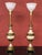 Vintage 1970s Stiffel Brass & White Lamps - a Pair For Sale - Image 13 of 13