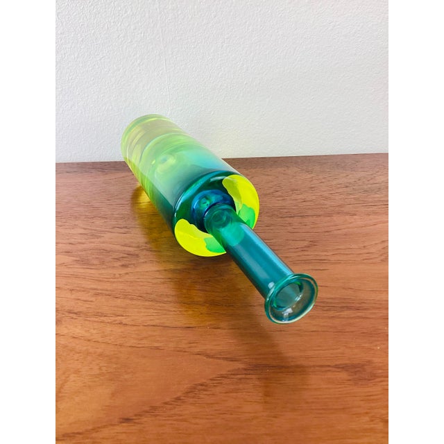 Vintage Mid-Century Modern Murano Art Glass Cenedese Style Sommerso Vase Vessel For Sale In Palm Springs - Image 6 of 7