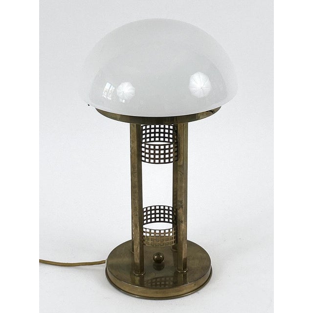 1980s Art Nouveau Brass Table Lamp, Austria, 1980s For Sale - Image 5 of 18