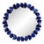 Italian Murano Butterfly Mirror in Cobalt For Sale