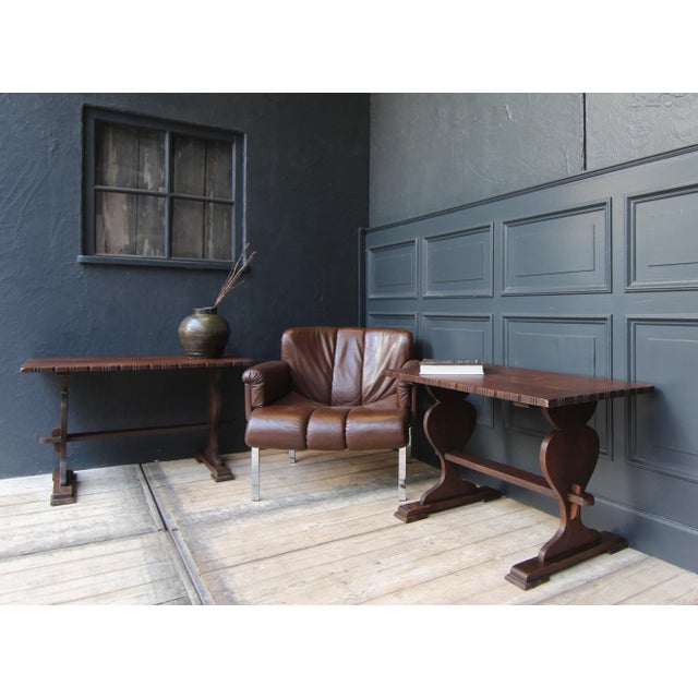 Small Antique Swiss Oak Monastery Tables, Set of 2 For Sale - Image 17 of 18