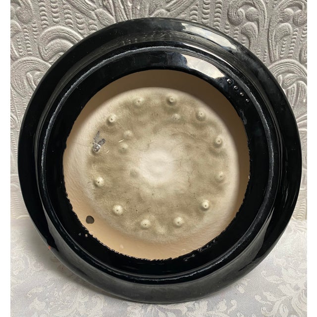 Ceramic Mid-Century Sunburst Splatter Hand Made Ceramic Bowl Ashtray For Sale - Image 7 of 8