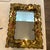 A vintage mirror in the Brutalist style made of torched cut mixed metals attributed to the designer Silas Seandel. Circa...
