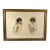 Antique 1907 Bessie Pease Gutmann "Poverty & Riches" Lithograph in Gold Gesso Frame For Sale