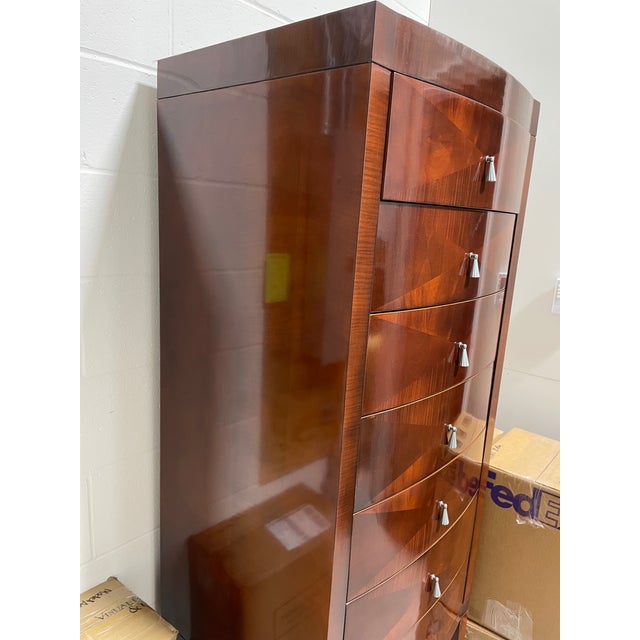 Baker Furniture Company Baker Furniture 7-Drawer Mahogany Highboy Chest of Drawers For Sale - Image 4 of 5