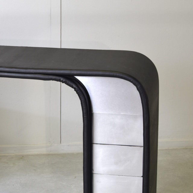 Mid-Century Modern Postmodern Italian Console Table, 1980s For Sale - Image 3 of 11