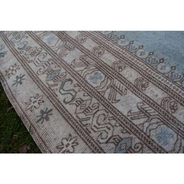 Turkish Soft Color Oushak Rug 6'11'' X 8'8'' For Sale - Image 9 of 13