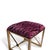 Port 68 Scalamandre Maison by Port 68 Medallion Le Tigre Red Single Bench, Gold Frame For Sale - Image 4 of 5