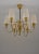 Swedish Modern Chandelier in Brass and Wood from Böhlmarks, 1940s For Sale - Image 3 of 8