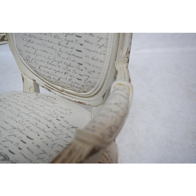 Late 20th Century Child’s Armchair in the Style of Louis XVI For Sale - Image 12 of 13