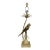 Vintage Palm Beach Regency Parcel Gilt Parrot Tole Palm Tree Table Lamp – Mid-Century Modern Decor For Sale