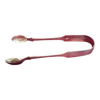 George III Sterling Silver Sugar Tongs Newcastle 1801/02 Georgian For Sale