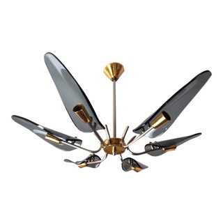 1970s Murano Glass 6-Tier Chandelier From Veca, Italy For Sale