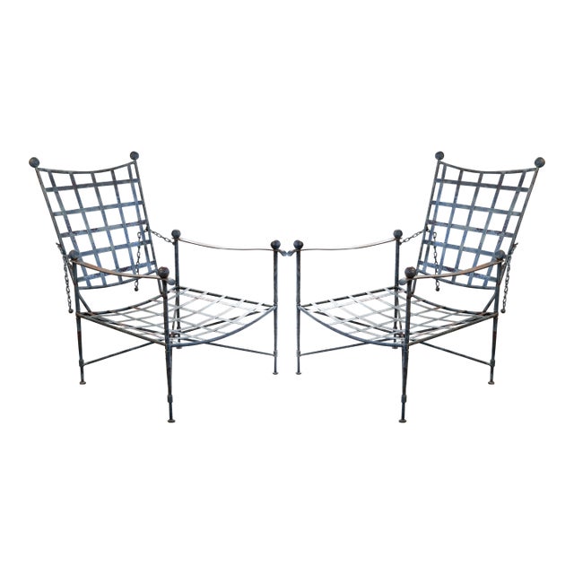 Vintage Mario Papperzini for Salterini Adjustable 'Amalfi' Lounge Chairs, C. 1960s. For Sale