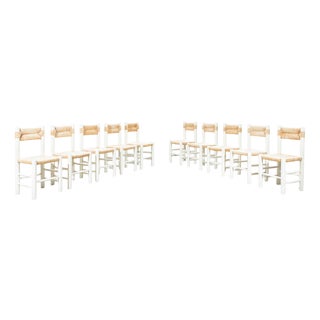 Chairs in the style of Charlotte Perriand, Set of 10 For Sale