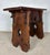Rustic Hand-Carved Walnut Stool or Side Table, Early-20th Century For Sale - Image 11 of 12