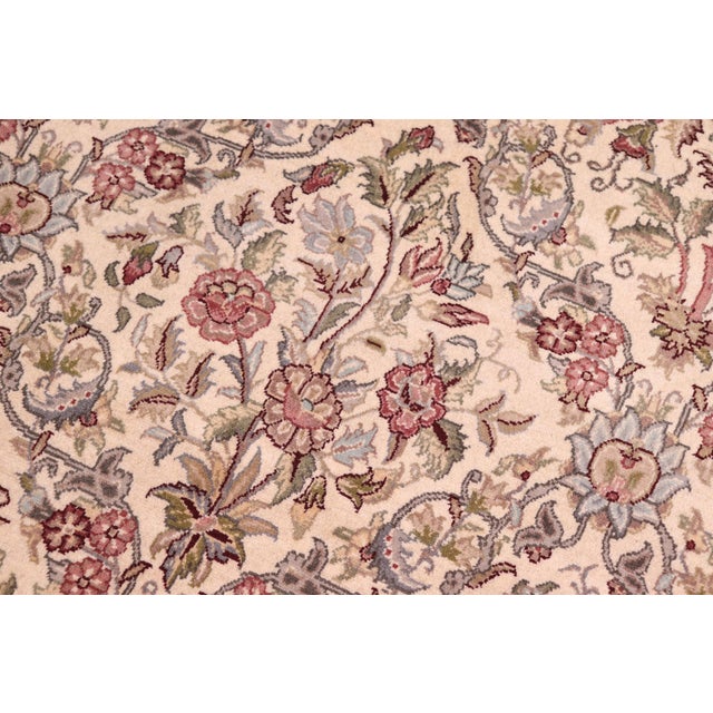 Shabby Chic Shabby Chic Pak-Persian Ivory/Ivory Wool Rug - 9'1'' X 12'3'' For Sale - Image 3 of 8