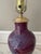Purple Vintage Art Mid Century Modern Drip Glaze Ceramic Lamp For Sale - Image 8 of 11
